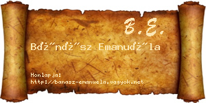 Bánász Emanuéla névjegykártya